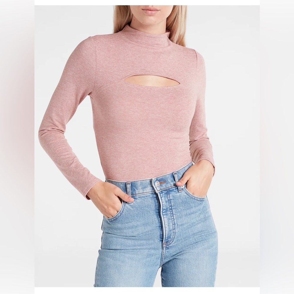 NWOT Express Size M Body Contour Mock Neck Body Suit.